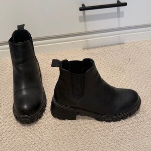 Steve Madden Black Ankle Booties